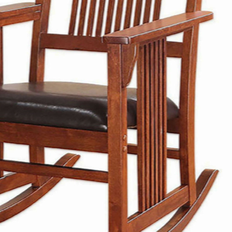 Chaise berçante Drouin avec dossier à lattes