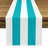 Turquoise Striped Table Runner 72" x 12"-27798653-27778790