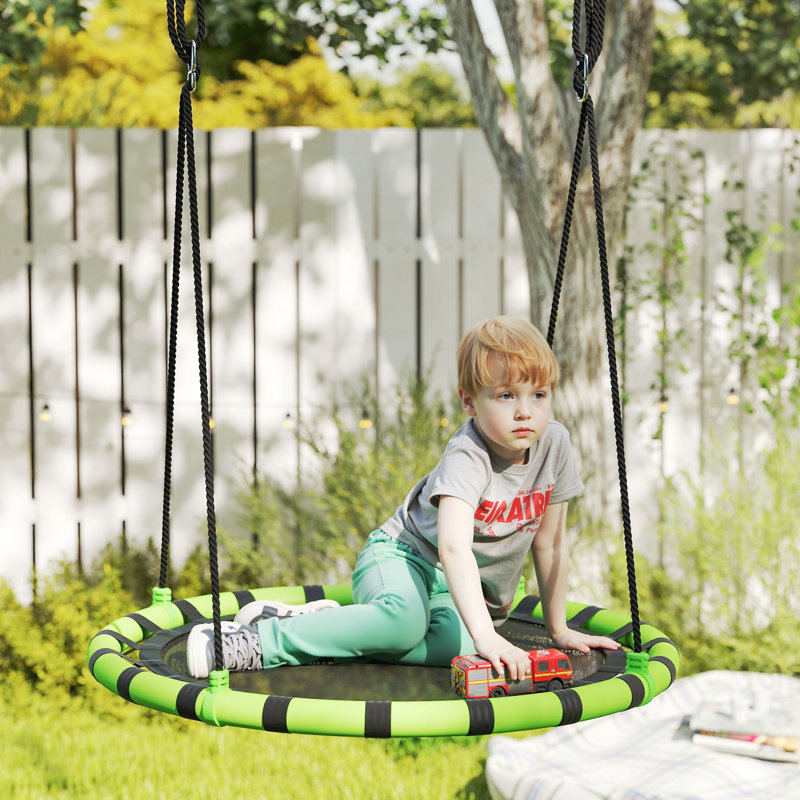 HOMCOM Metal Swing Seat with Chains