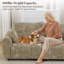 Causeuse en chenille de 81,5 po, canapé modulaire 2 places à assise profonde, accoudoirs et repose-pieds amovibles, pieds en bois massif, canapé de style Mid-Century moderne pour le salon, la chambre à coucher et l’appartement-652584868