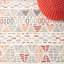 Tapis ivoire / gris / rouille en polypropylène tissé à la machine Jamykal-654885078