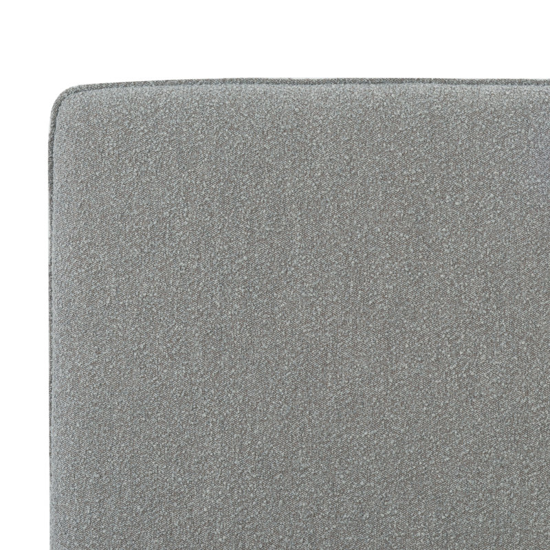 Callahan Upholstered Bed, Queen, Light Gray Boucle