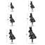 Statues de silhouette de jardin en métal Floral Bunny-124838153-124838156