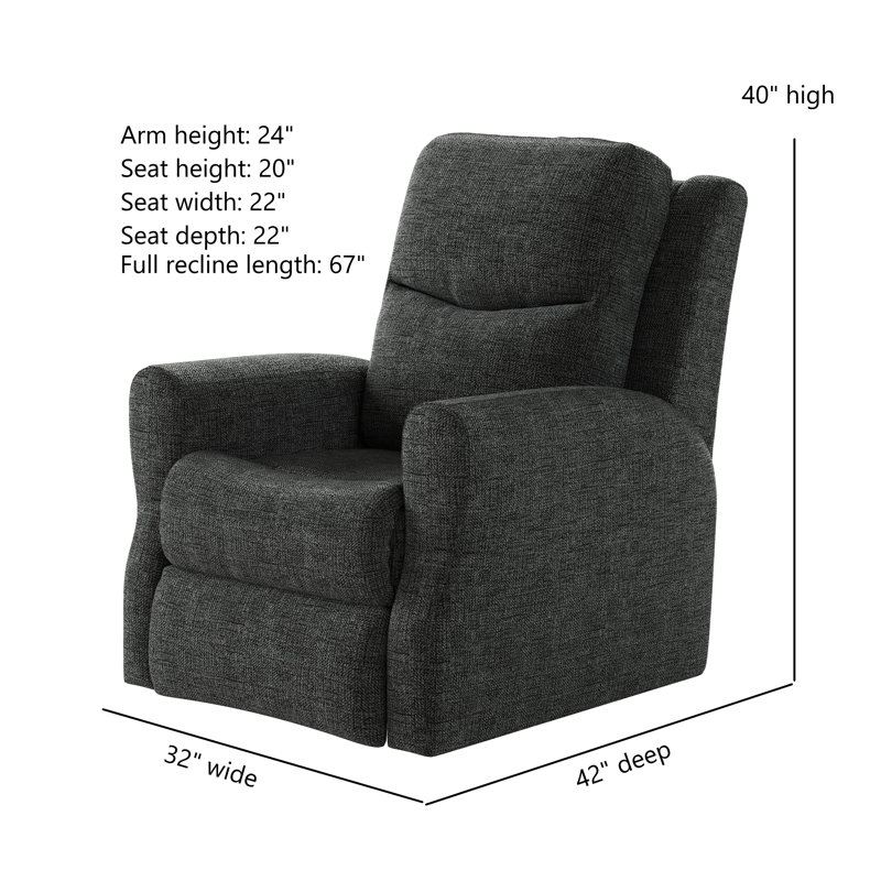 Fauteuil inclinable et pivotant Fame, Gris foncé