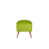 100% polyester vert arachide est en rupture de stock