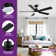 Modern 52" Ceiling Fan with Light and 5 Blades