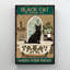 «Black Cat Bathtube Bathroom Funny Quotes», impression sur toile tendue-903252090