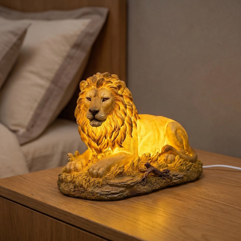 Ornement en résine Lions Night Light