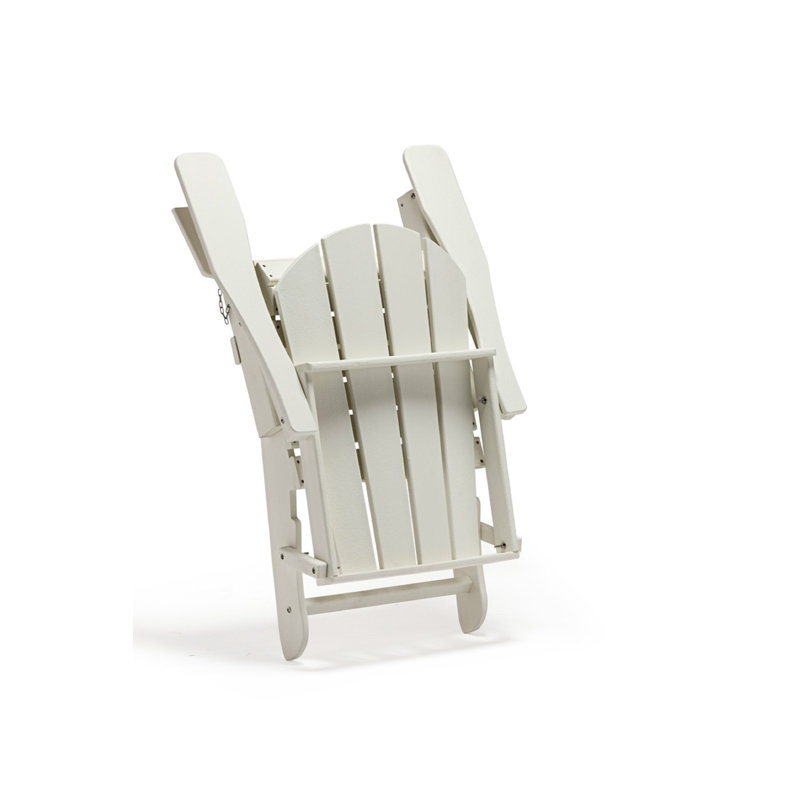 Bethune Foldable Outdoor Adirondack Chair, White