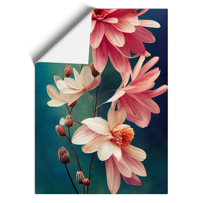 XV1022-3418X Peaceful Flower Scene - Print, 59.4cm H x 42cm W, Paper