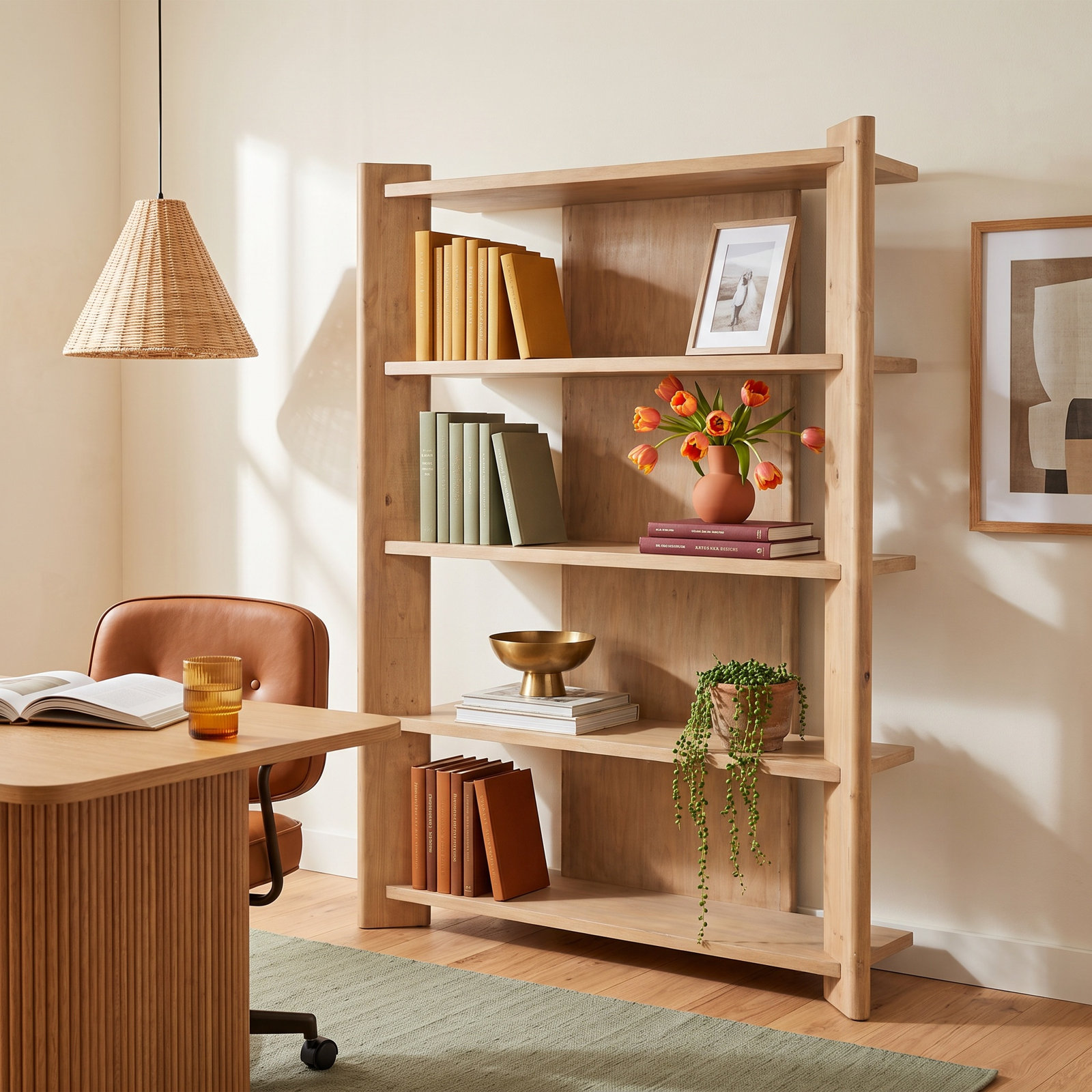Greyson 62 " Pine Bookcase
