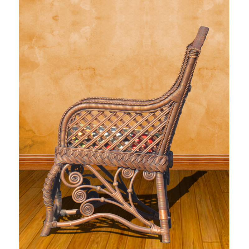 Mathys 22'' H Armchair, Brown Wash, Sd Reef Stripe