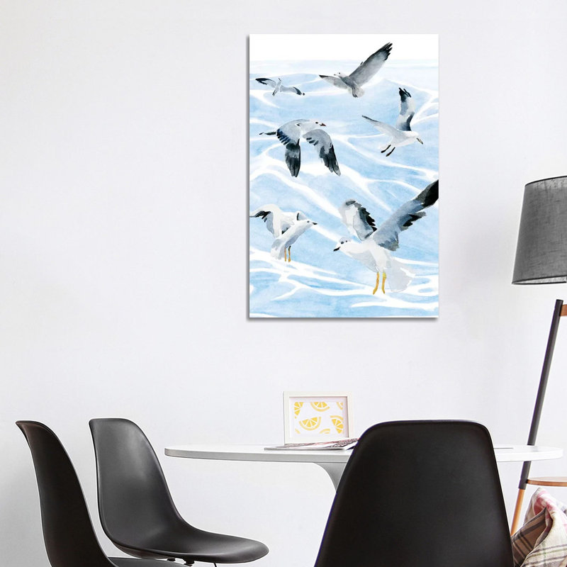 Seagull Soiree I by Annie Warren - Wrapped Canvas Gallery-Wrapped Canvas Giclée, 101.6 cm H x 66.04 cm W x 1.91 cm D