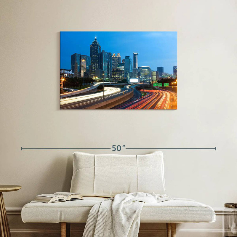 Ravi Downtown Atlanta Light Trails, H 24 po x l 36 po