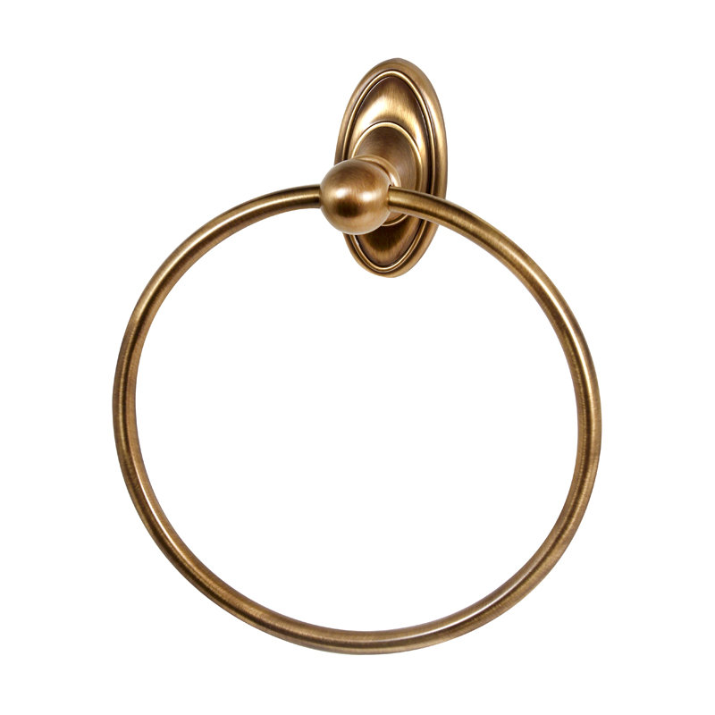 Classic Wall Mounted Towel Ring, Antique English