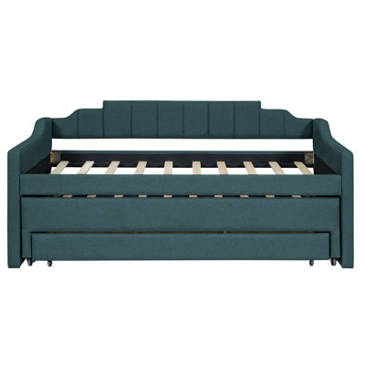 Lit de jour simple avec lit gigogne et trois tiroirs - option de mobilier de chambre à coucher moderne à 3 tiroirs