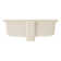 18" Destin White Porcelain Rectangular Undermount Bathroom Sink with Overflow