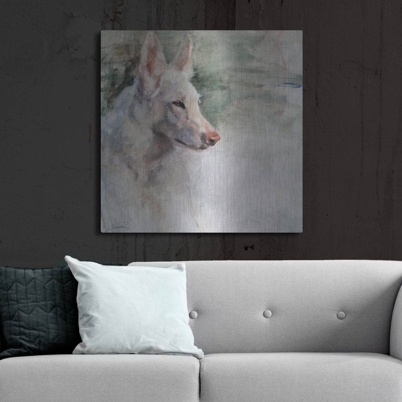 " White Shepherd Wonder " by Robert Campbell, 36" H x 36" W