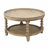 Stylish and Functional Wooden End Table with Open Cane Shelf for Versatile Use in Living Room or Bedroom