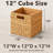 4 Pack Wicker Storage Baskets, Water Hyacinth Woven Rattan Organizer Bins With Handles, Cube Baskets For Shelves-1887405500