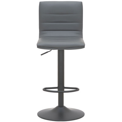 Pemberly Swivel Yes Upholstered Faux Leather Yes Bar Stool with Steel Frame