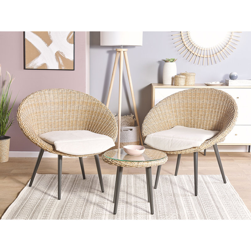 Laurie 2 Seater Rattan Conversation Set