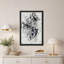 Toile murale avec boucles de graffitis noirs et ruban violet-259338313