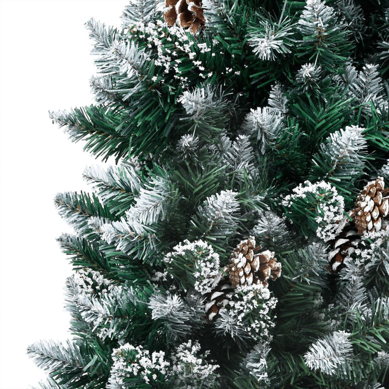 Artificial Christmas Tree with LEDs&Ball Set, 6.89ft H x 3.94ft W x 3.94ft D