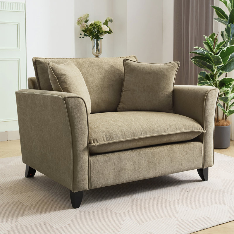 Fauteuil surdimensionné 46,3 po, tissu chenille