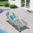 3-In-1 Heavy Duty Tanning Chair With Face Hole, Adjustable 5-Position Folding Chaise Lounge For Outdoor Sunbathing And Relaxation