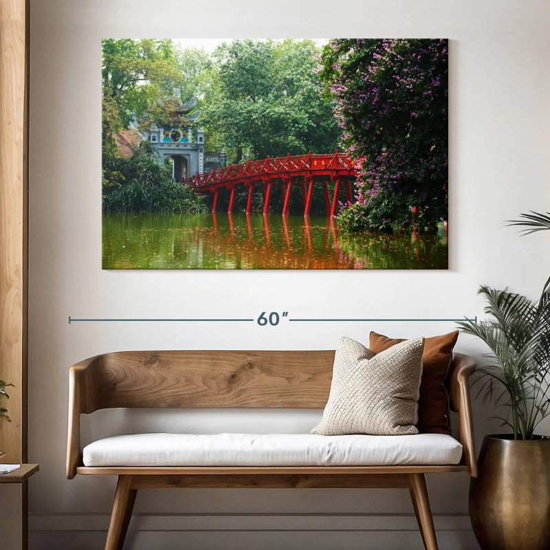 Lilie Hanoi Huc Bridge, 34" H x 51" W