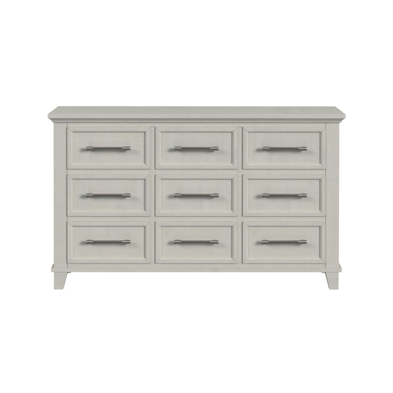 Sneed 9-Drawer Dresser in Grey, Beige