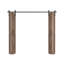Plateau arqué assemblé de 84 po Porte de grange double pliante Knotty-111533198-111533200