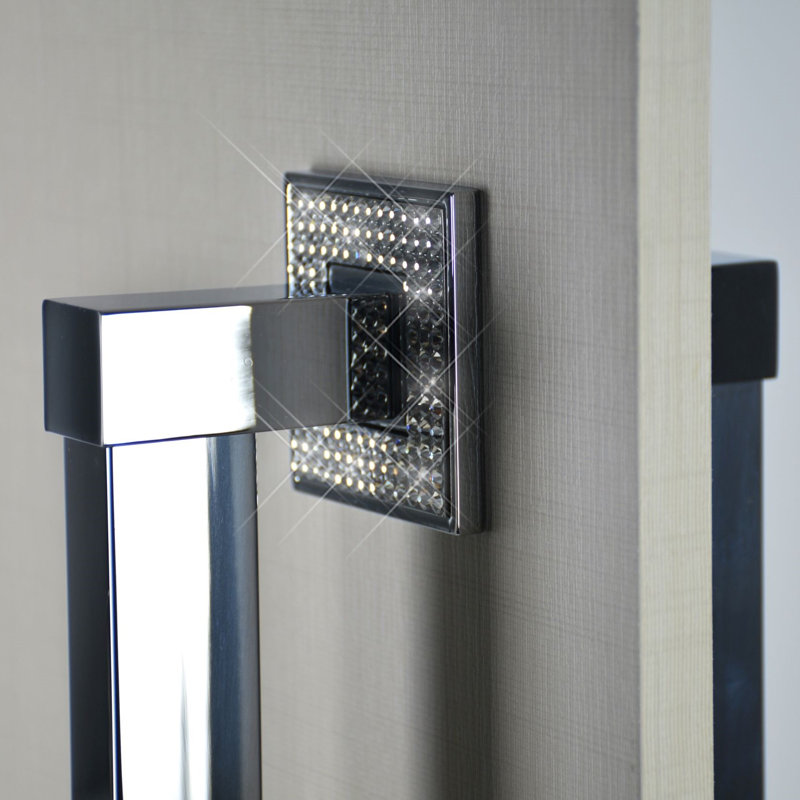 Tirette de porte dos à dos Ritz, Diamant chromé