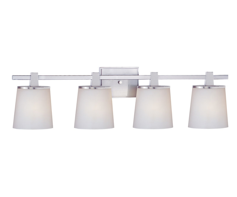 4 - Light Vanity Light, Satin Nickel