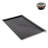 60 in. x 36 in. Corner Acrylic Shower Base in Glossy Black With Center Drain, Drain Included-114639076