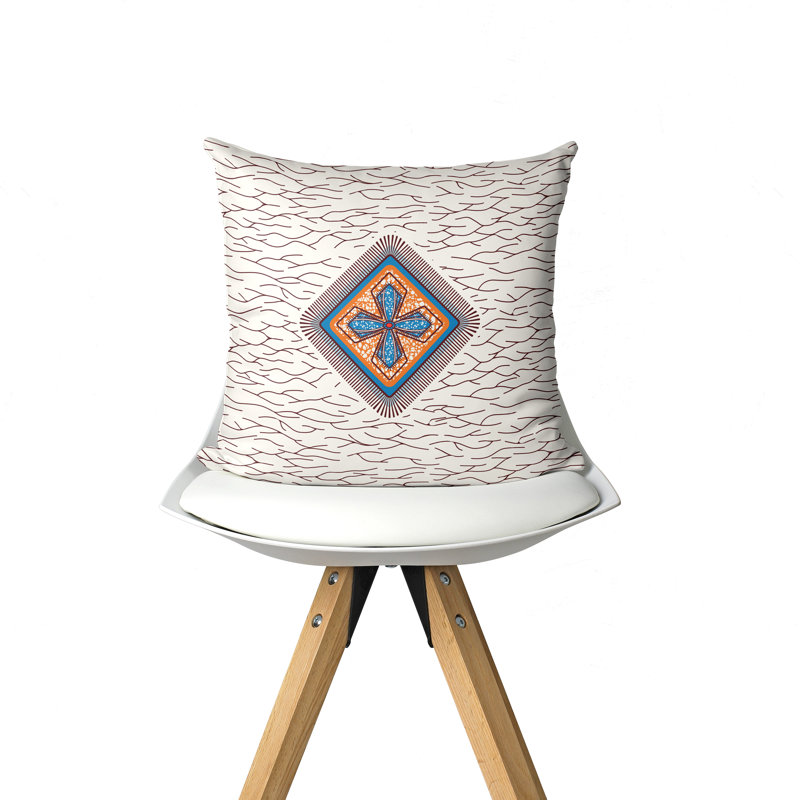 Housse de coussin d'intérieur Torino Tribal, 16 po x 16 po