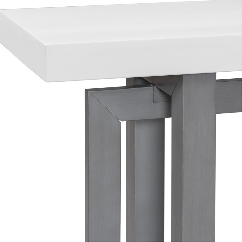 Console avec pieds en pin extra longs - pour le couloir, la chambre à coucher élégante et fonctionnelle, le cadre en bois gris foncé du salon, le couloir moderne