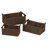 Chebeague Decorative Woven Baskets, Paper Rope with Wood Handles, Sturdy Metal Frame, Small, Medium and Large-641529208