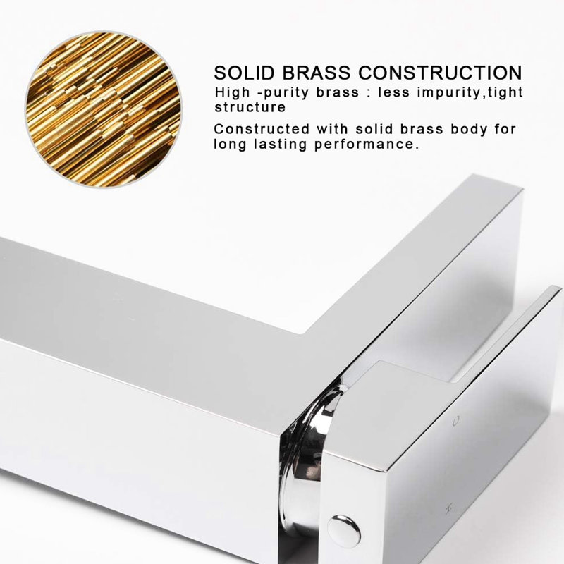 Modern Single Hole Bathroom Faucet, Heavy Duty Square Style, Rust - Solid Brass, Water Saving Lever Manipulation, Effortless Installation Work Control, Setup Option