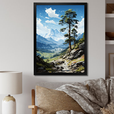 «Pine Tree Solitude Parmi», reproduction d'un seul cadre photo sur toile