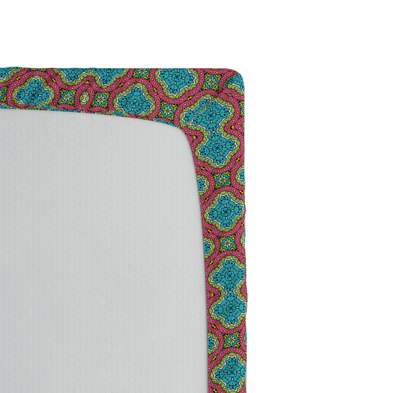 Microfiber Abstract Fitted Sheet, Twin XL Fitted Sheet