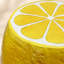 Lemon Resin Accent Stool, 12.6 x 14.17 Inches, Yellow-145543505