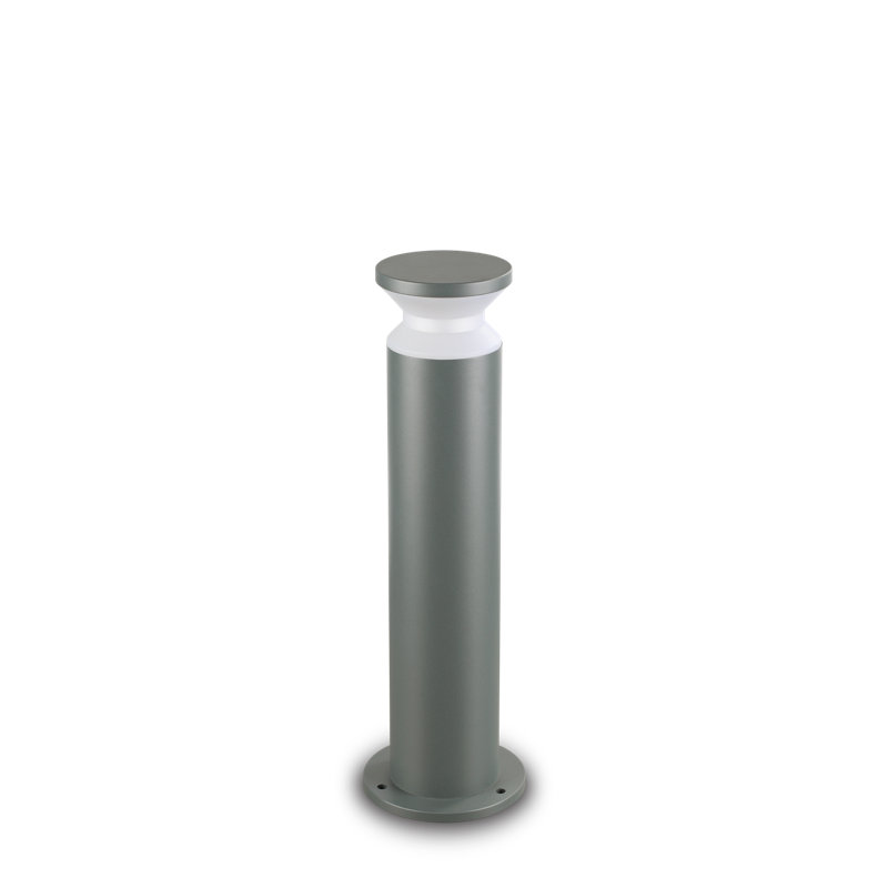 Grey Metal Bollard Light