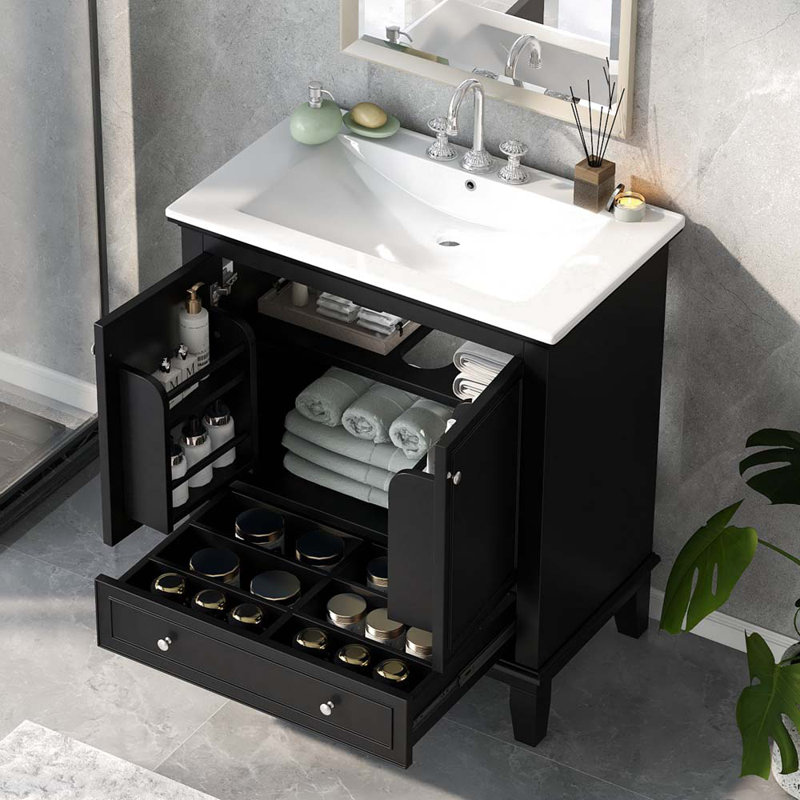 Meuble-lavabo simple 18,3 po avec comptoir