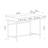 Modern Study Desk with Metal Legs, Sapphire Oak & Black, 39.4 x 29.5 x 23.6 inches | 100% Melamine Coated Particle Board, Thickness: 0.7 inches | Wall-Mountable Design with Multiple Shelves, Stylish & Functional for Home Office