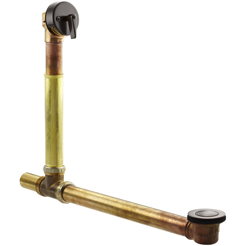 Sok 1.5" Leg Tub Drain with Overflow, Oil Rubbed Bronze