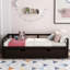 Lit de jour extensible avec couchette, lit de jour en bois avec couchette