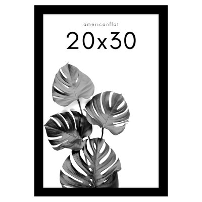 Poster Frame - Wooden Picture Frame with Plexiglass Cover