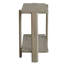 Console 54 po en bois massif naturel vieilli avec tablette